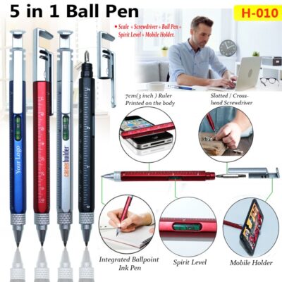 5-in-1 Multi-Functional Ball Pen (H-010)