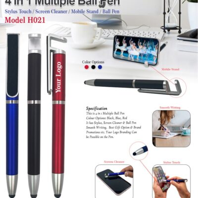 4-in-1 Multi-Functional Ball Pen (Model: H-021)