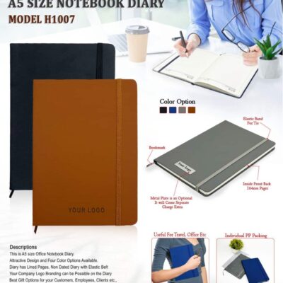 A5 Size Notebook Diary – Model H1007