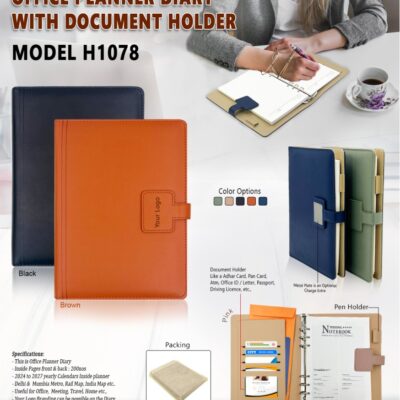 Office Planner Diary with Document Holder